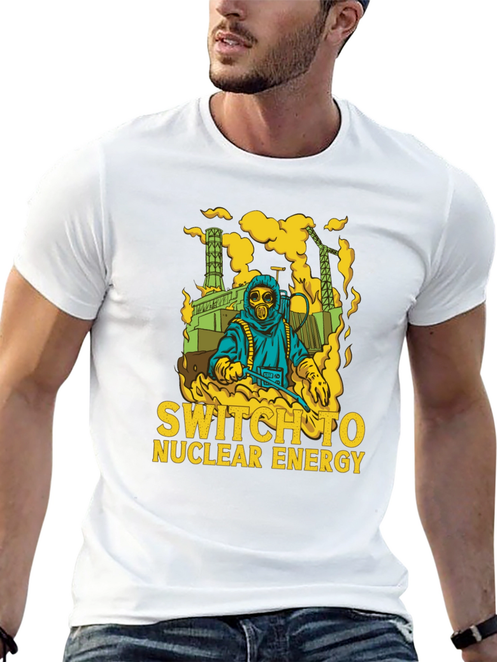 Switch to Nuclear Energy T-Shirt - Graphic Print