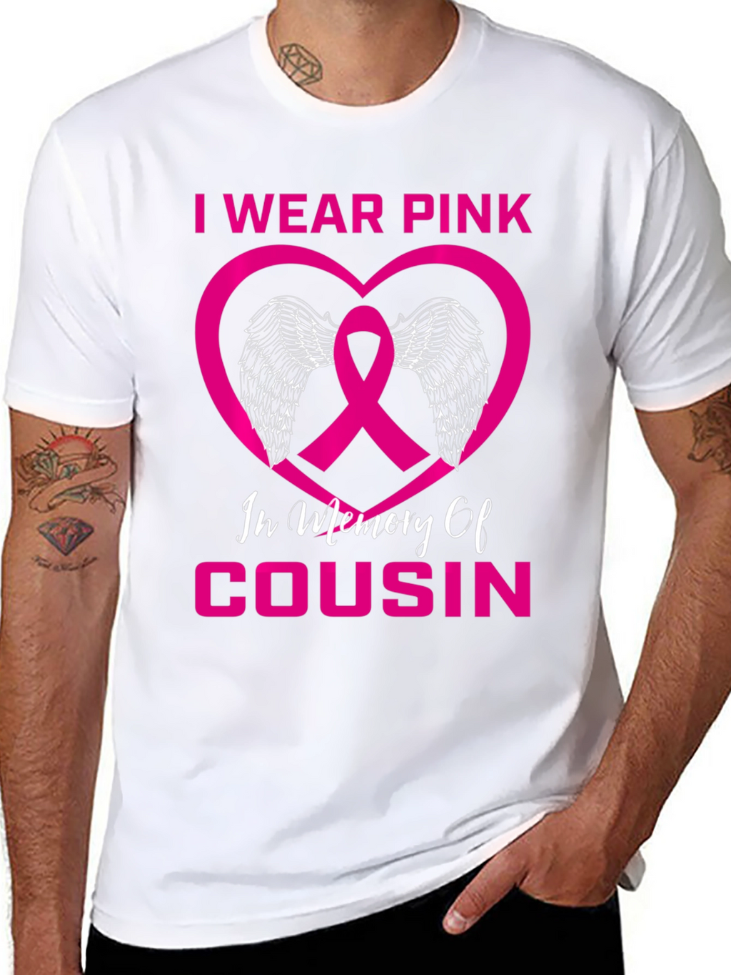 I Wear Pink In Memory of Cousin T-Shirt