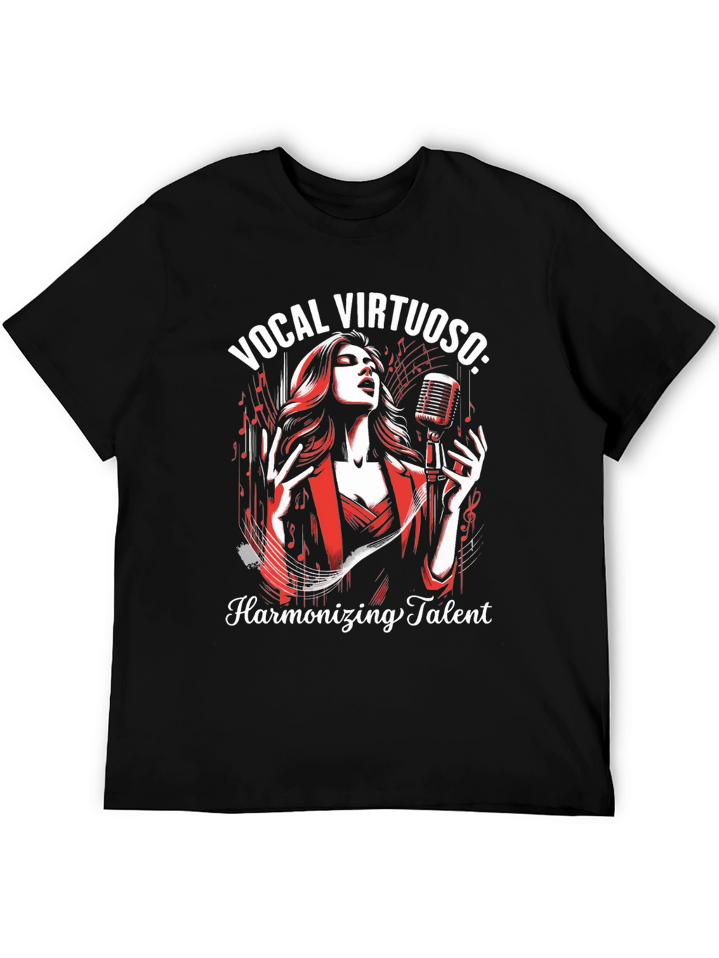 Vocal Virtuoso Harmonizing Talent Graphic T-Shirt