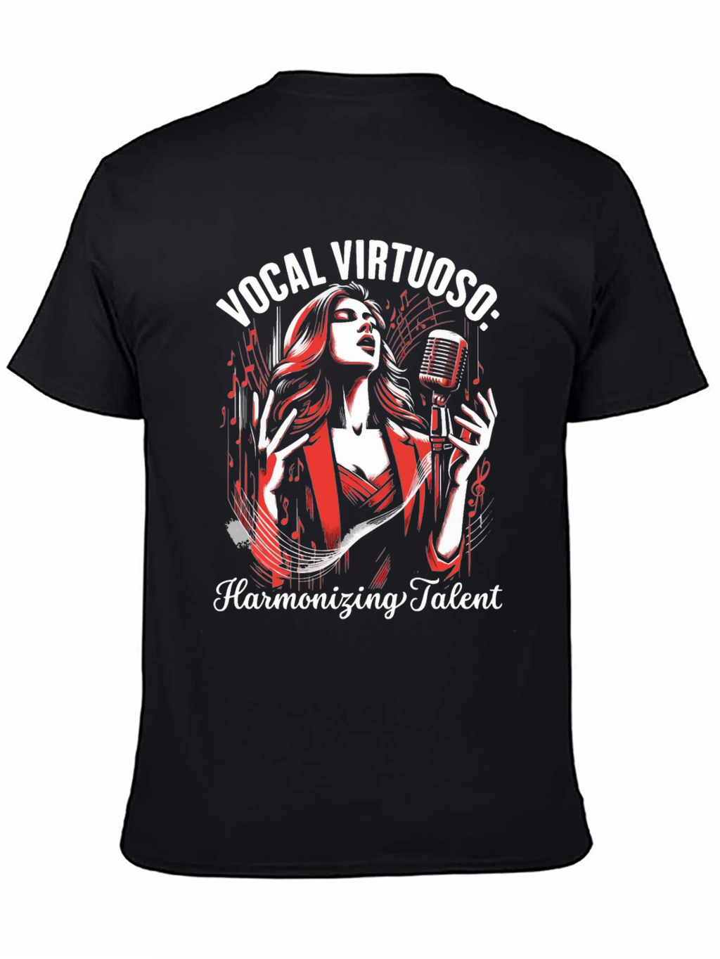 Vocal Virtuoso Harmonizing Talent Graphic T-Shirt
