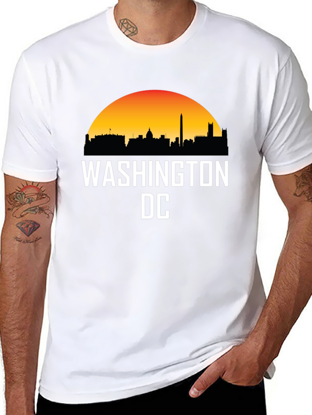 Washington DC Skyline Graphic T-Shirt