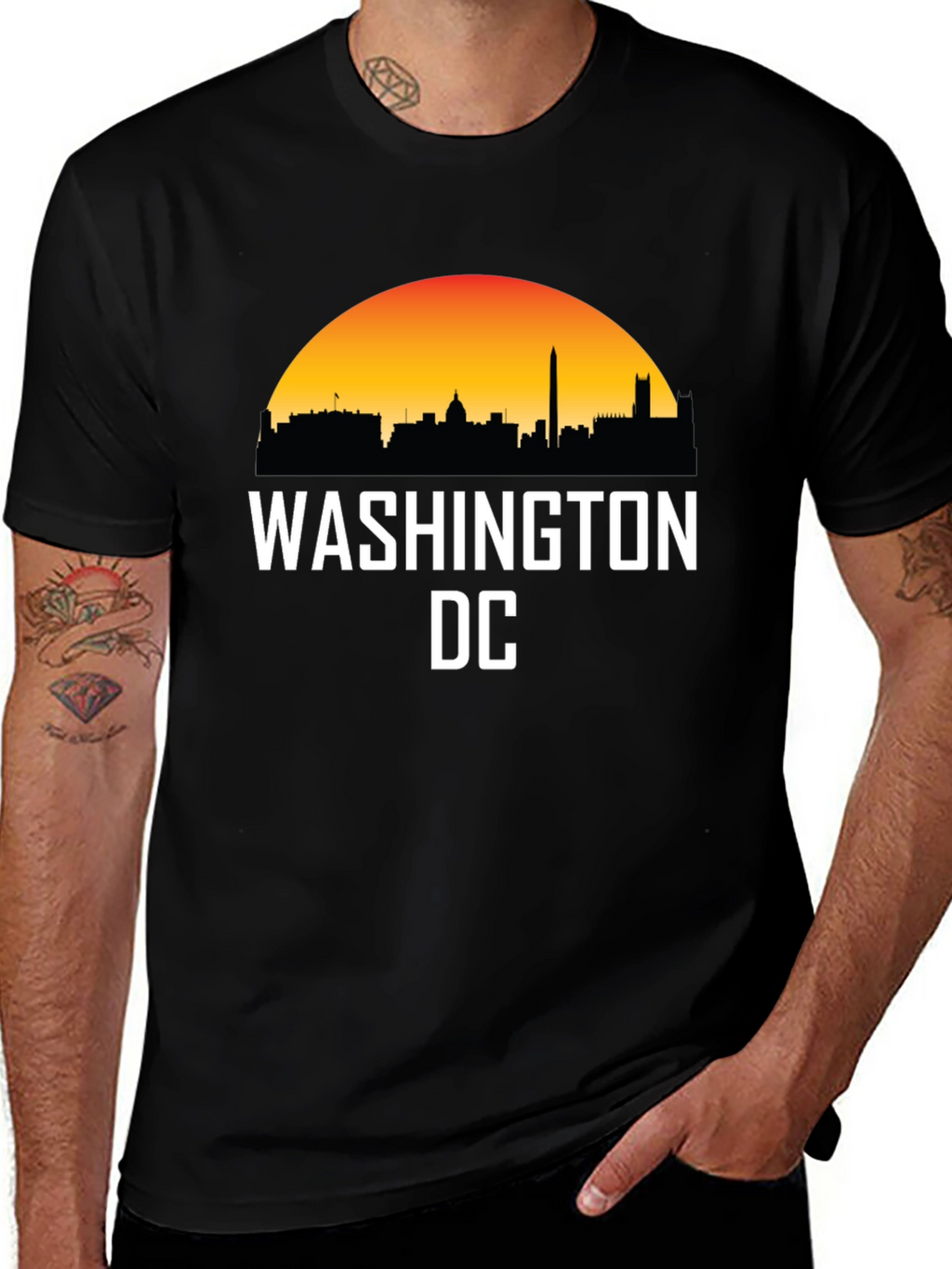 Washington DC Skyline Graphic T-Shirt