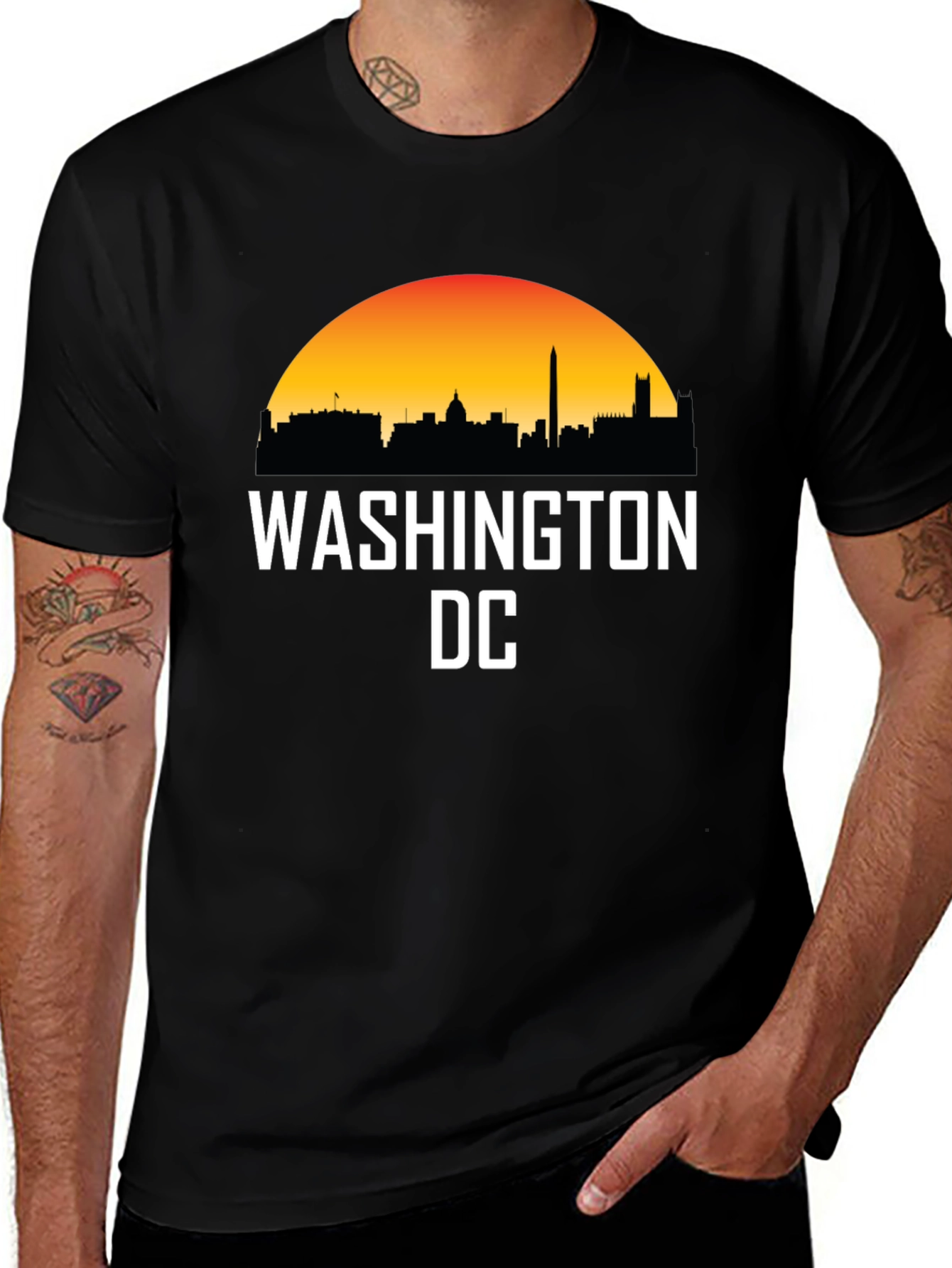 Washington DC Skyline Graphic T-Shirt