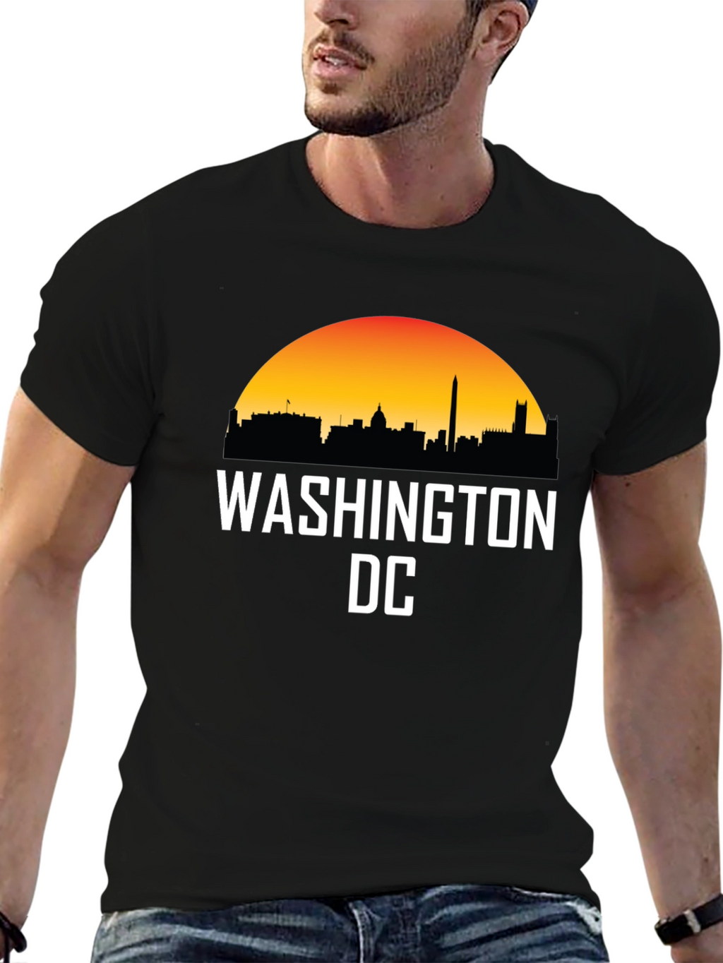 Washington DC Skyline Graphic T-Shirt