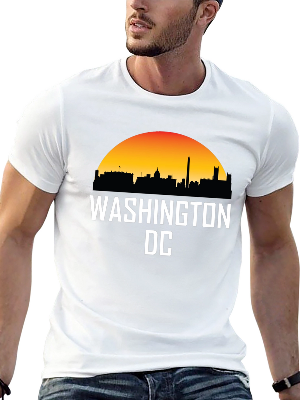 Washington DC Skyline Graphic T-Shirt