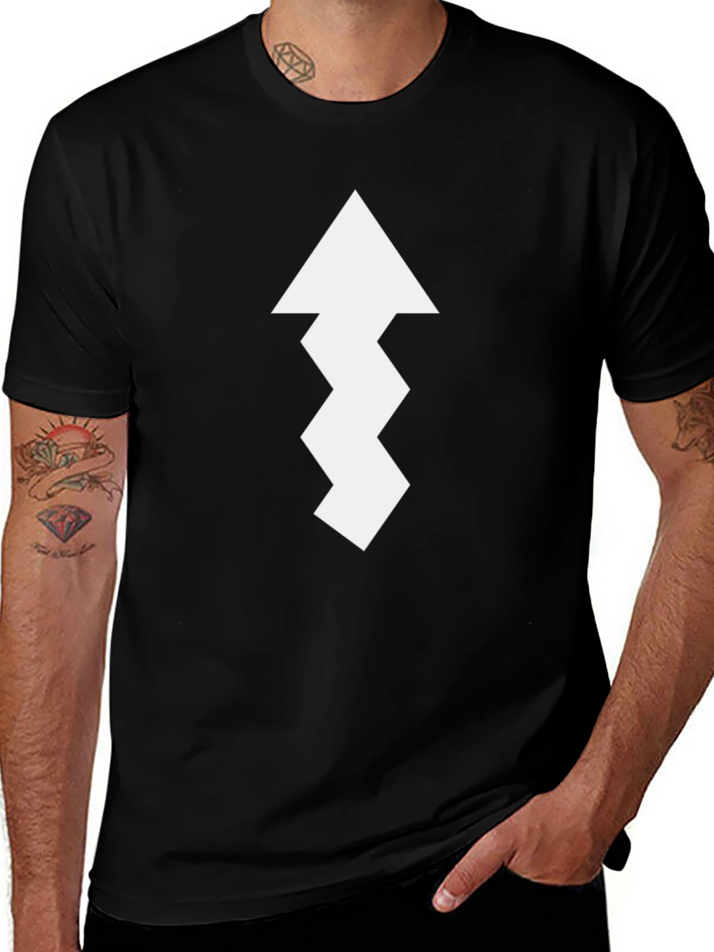 Zigzag Arrow T-Shirt - Unique Graphic Tee
