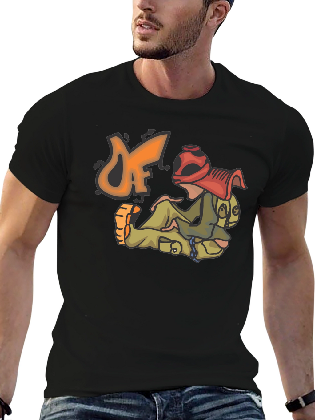 Unique Graphic Print T-Shirt