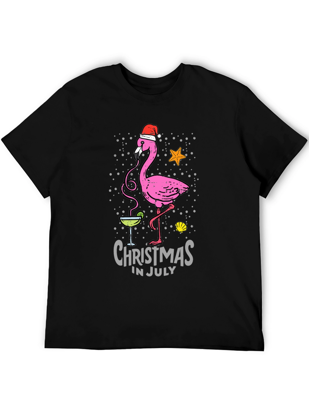 Christmas in July Flamingo T-Shirt