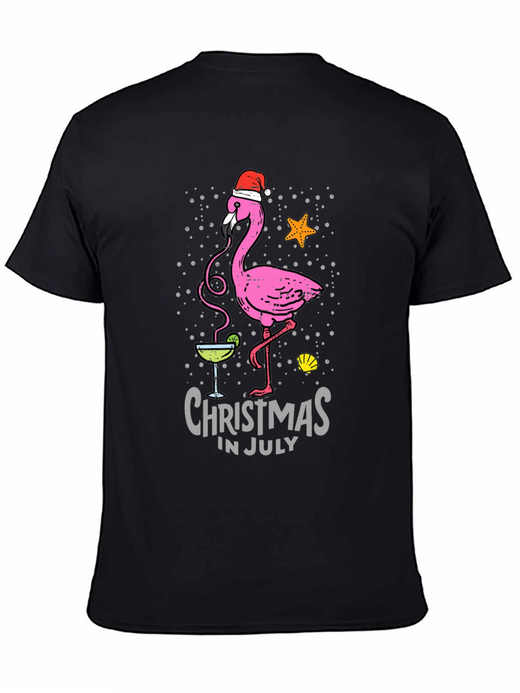 Christmas in July Flamingo T-Shirt