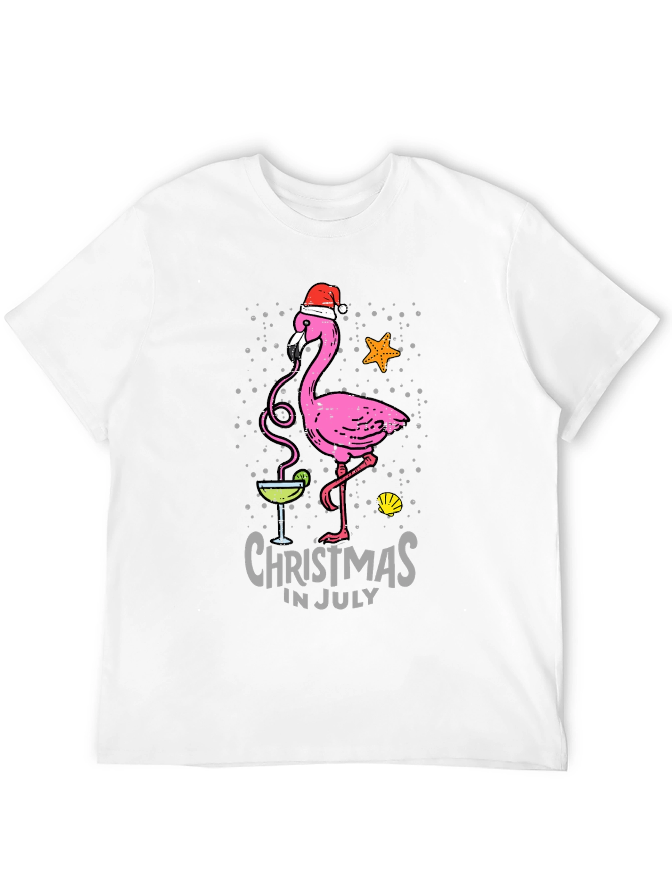 Christmas in July Flamingo T-Shirt