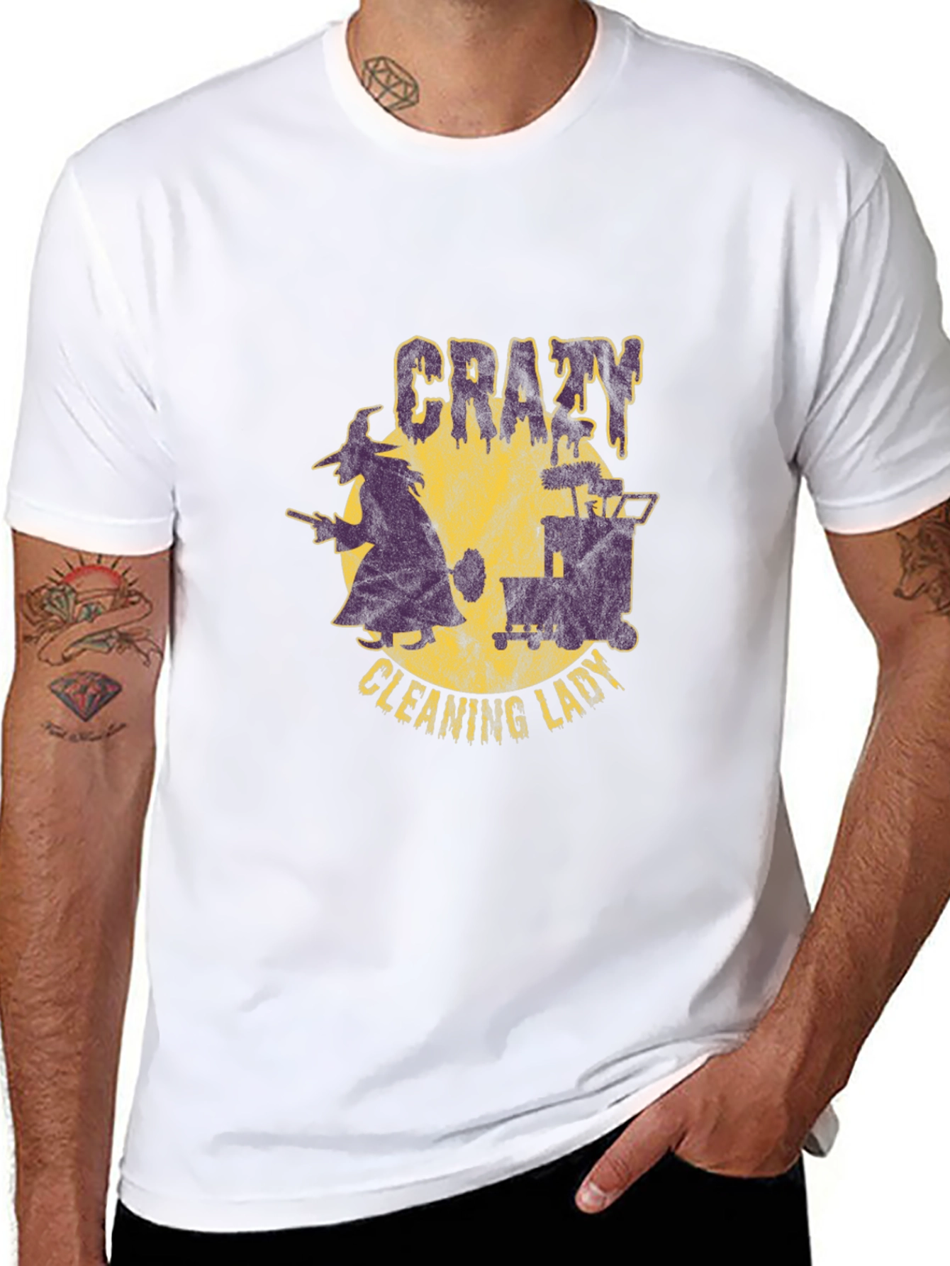 Crazy Cleaning Lady T-Shirt