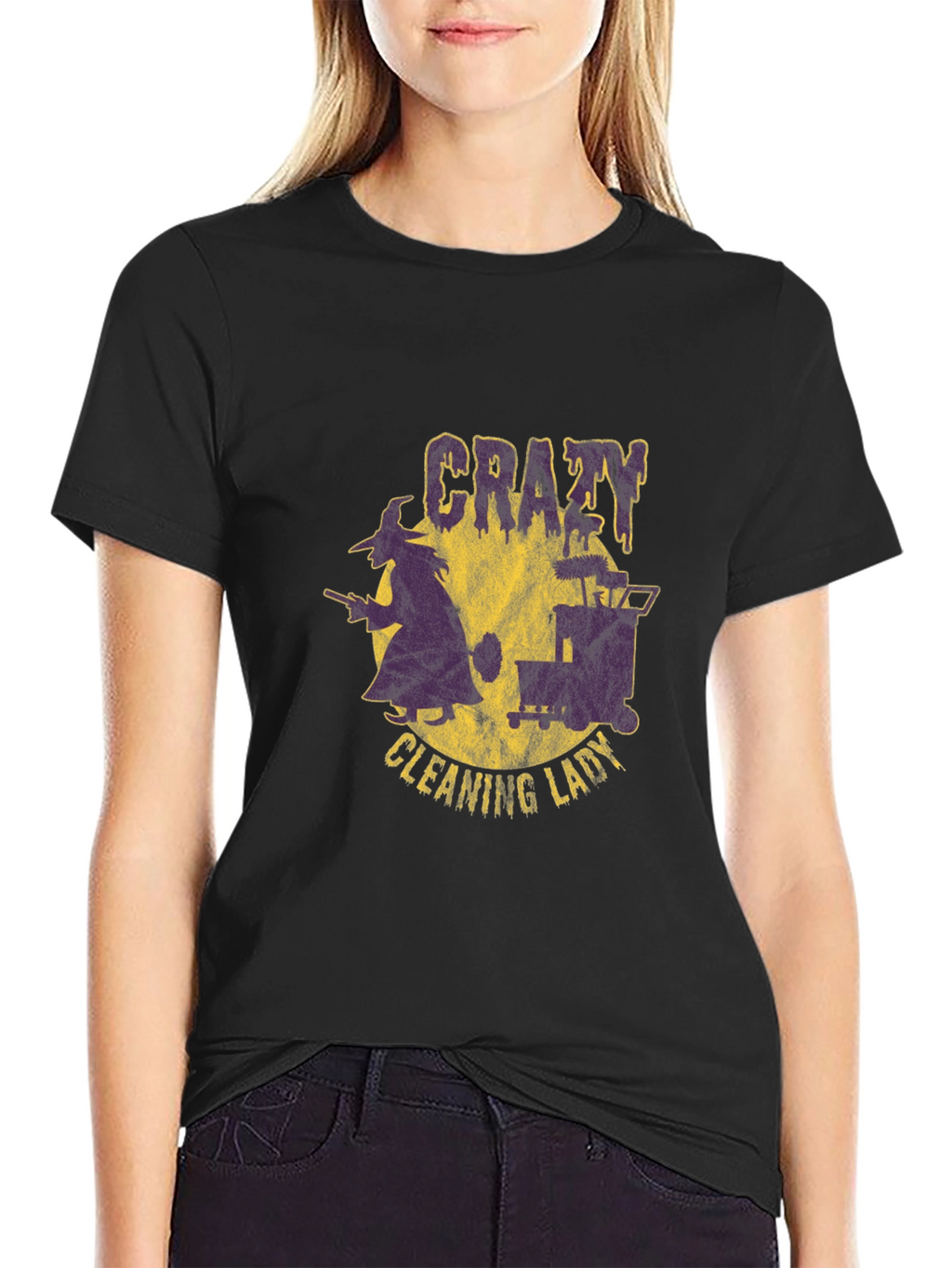 Crazy Cleaning Lady T-Shirt