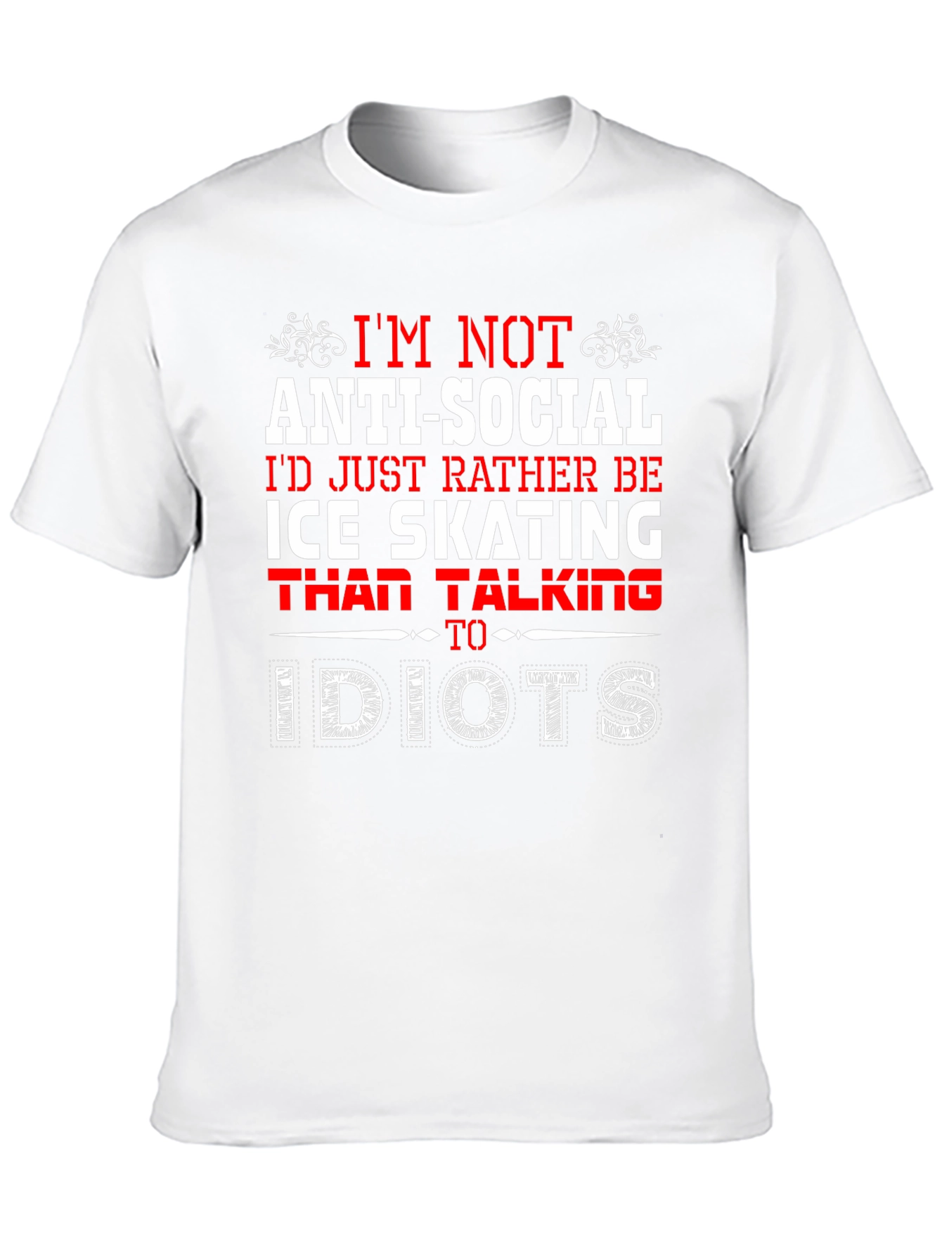 Ice Skating Anti-Social T-Shirt