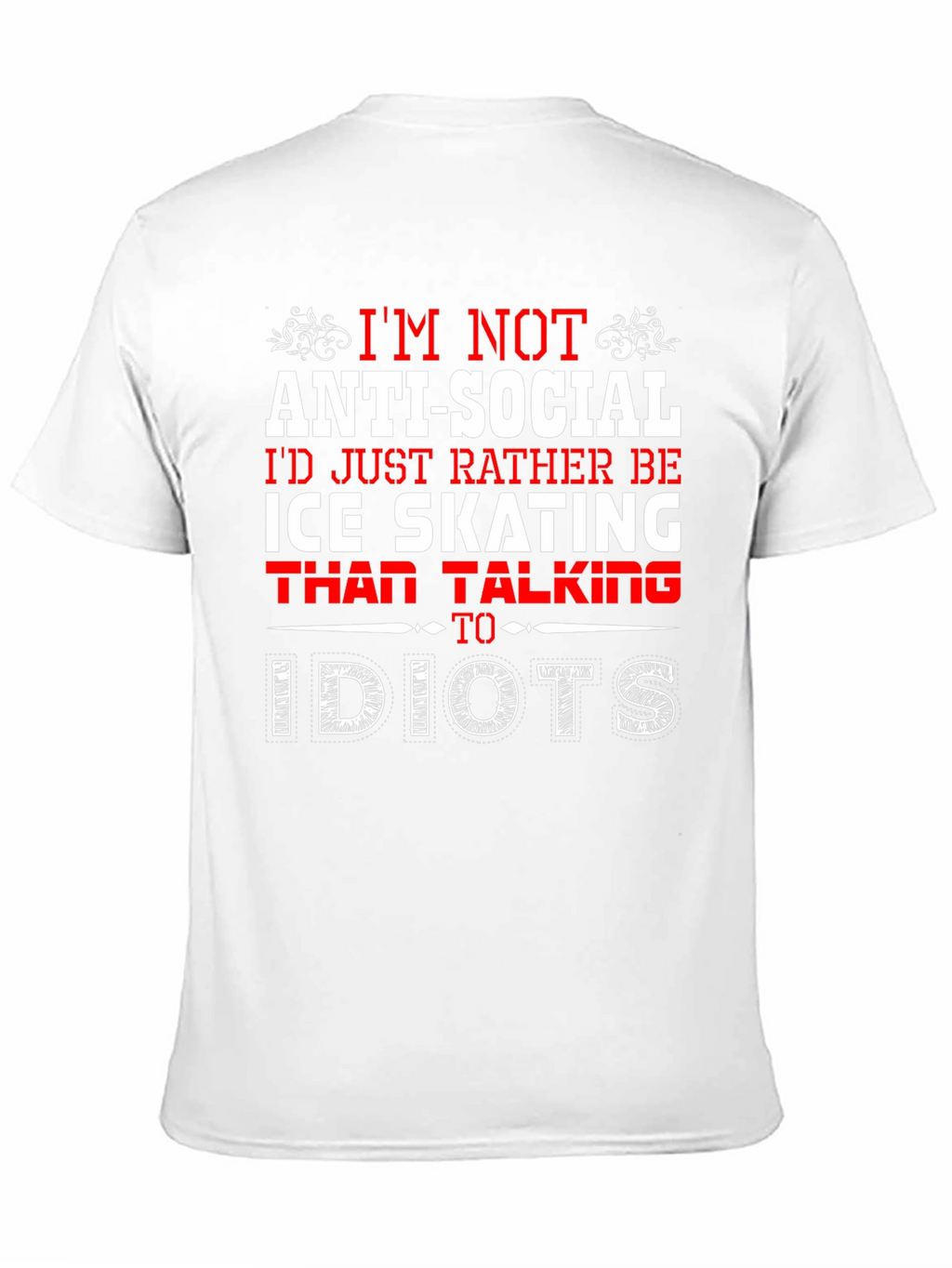 Ice Skating Anti-Social T-Shirt