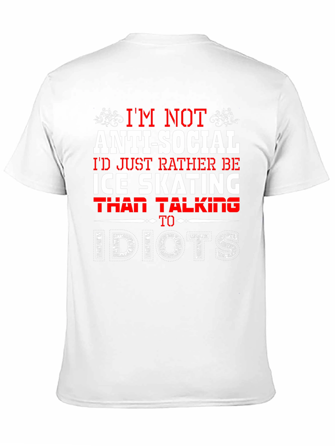 Ice Skating Anti-Social T-Shirt