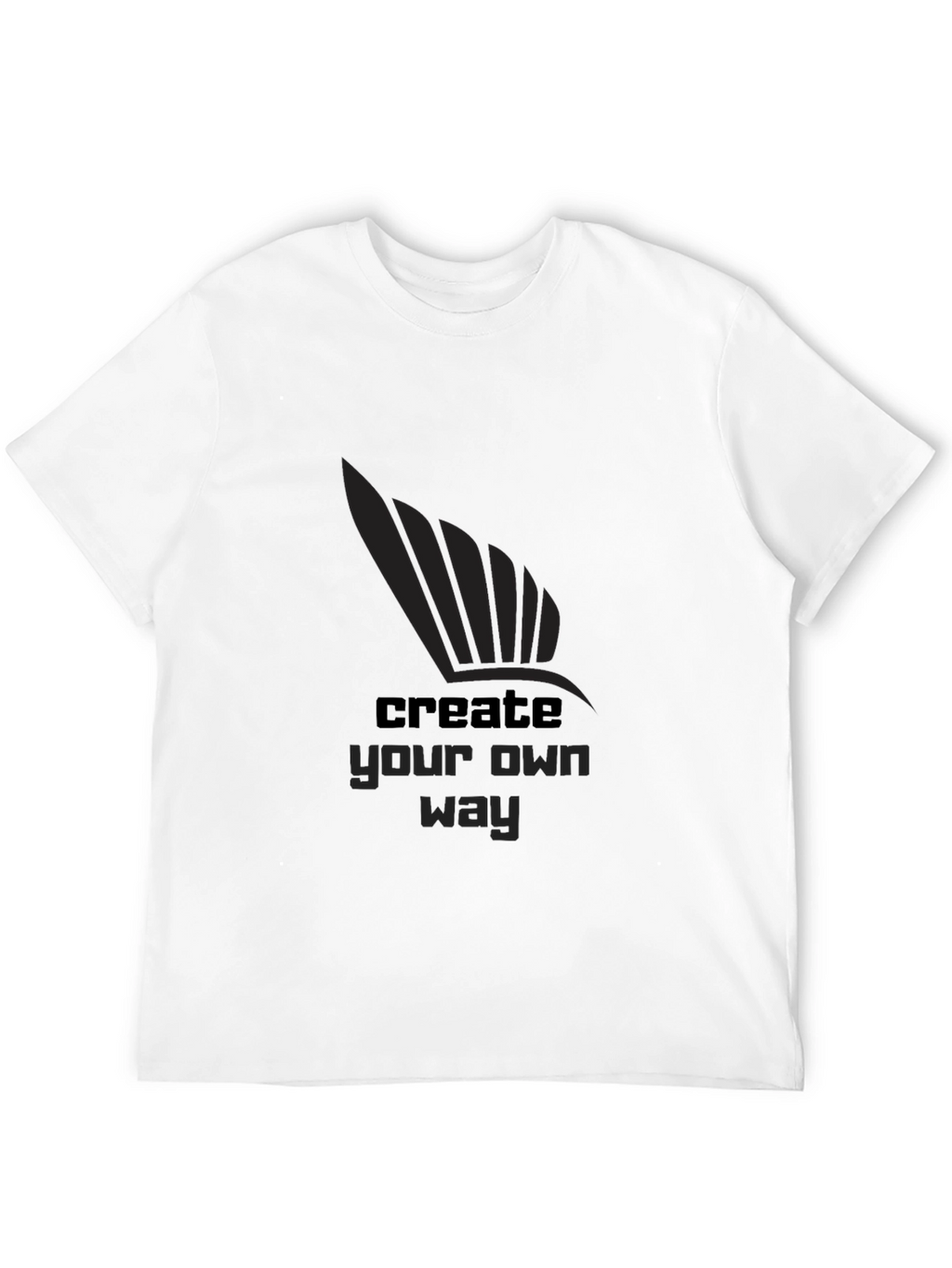 Black Create Your Own Way Graphic T-Shirt
