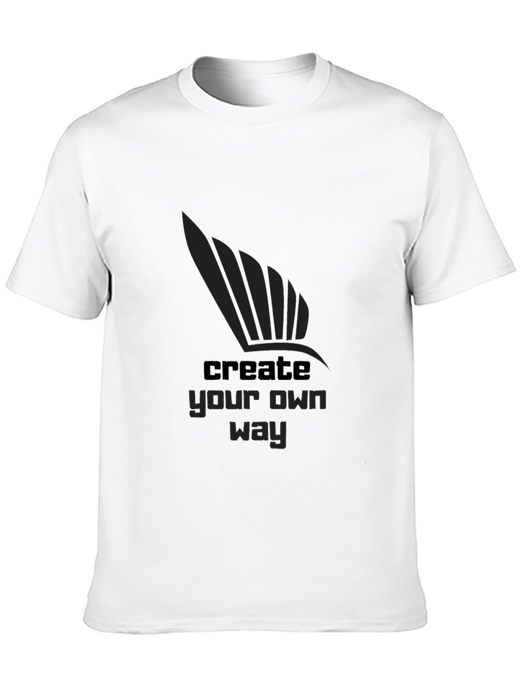 Black Create Your Own Way Graphic T-Shirt