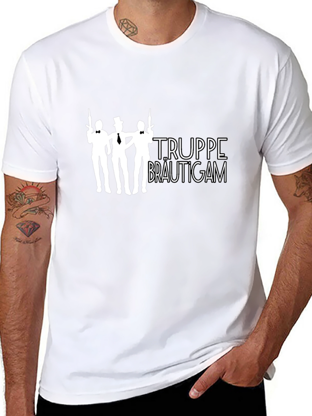 Funny Bachelor Party T-Shirt: Truppe Bräutigam Design