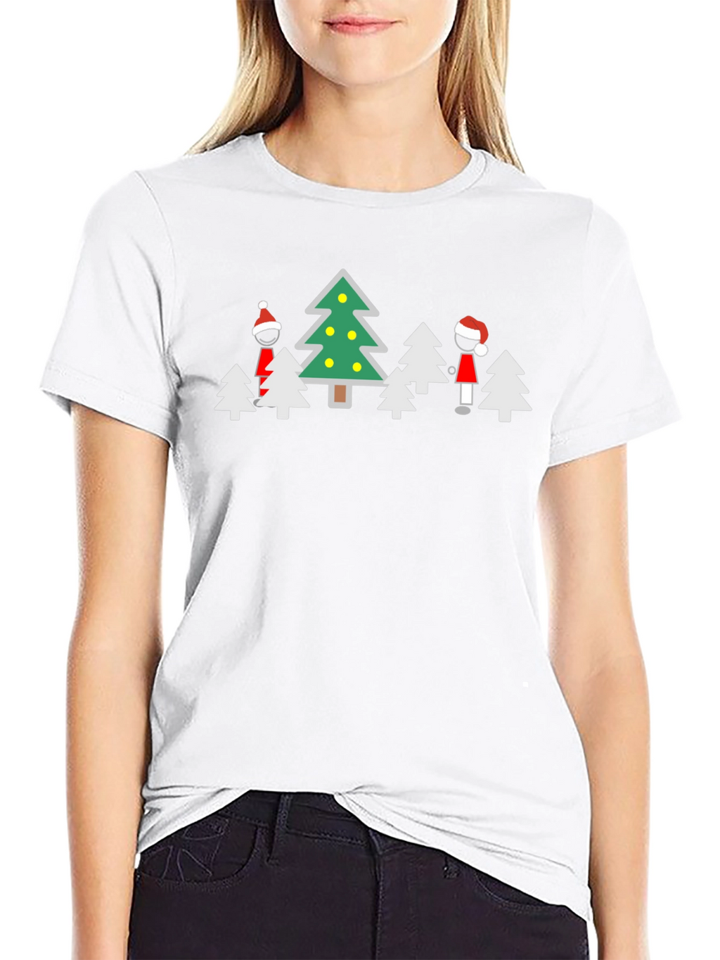 Christmas Tree Crew Neck T-Shirt