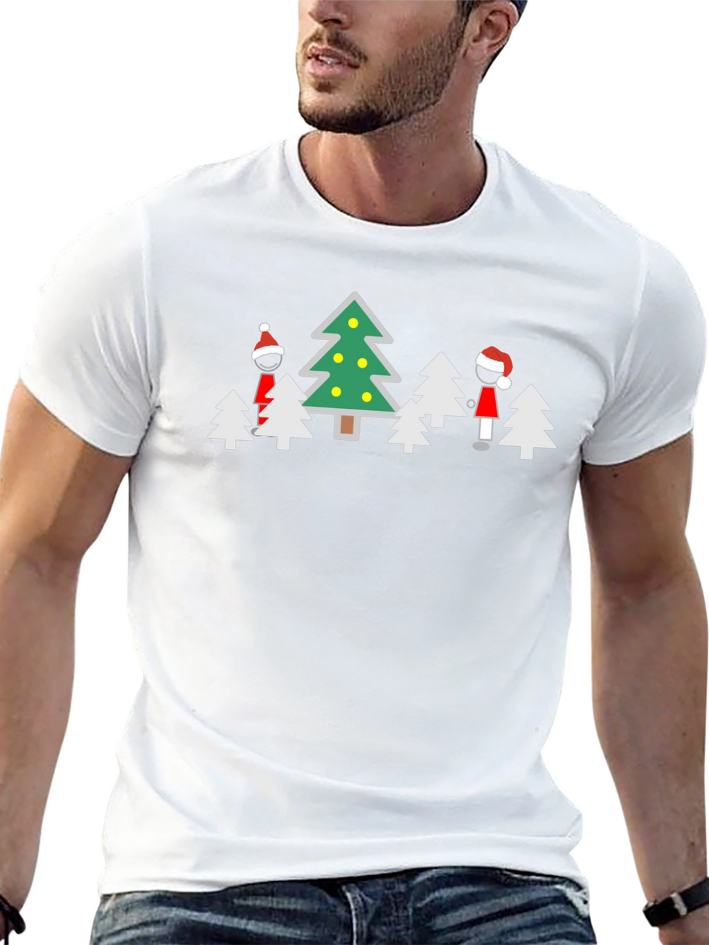 Christmas Tree Crew Neck T-Shirt