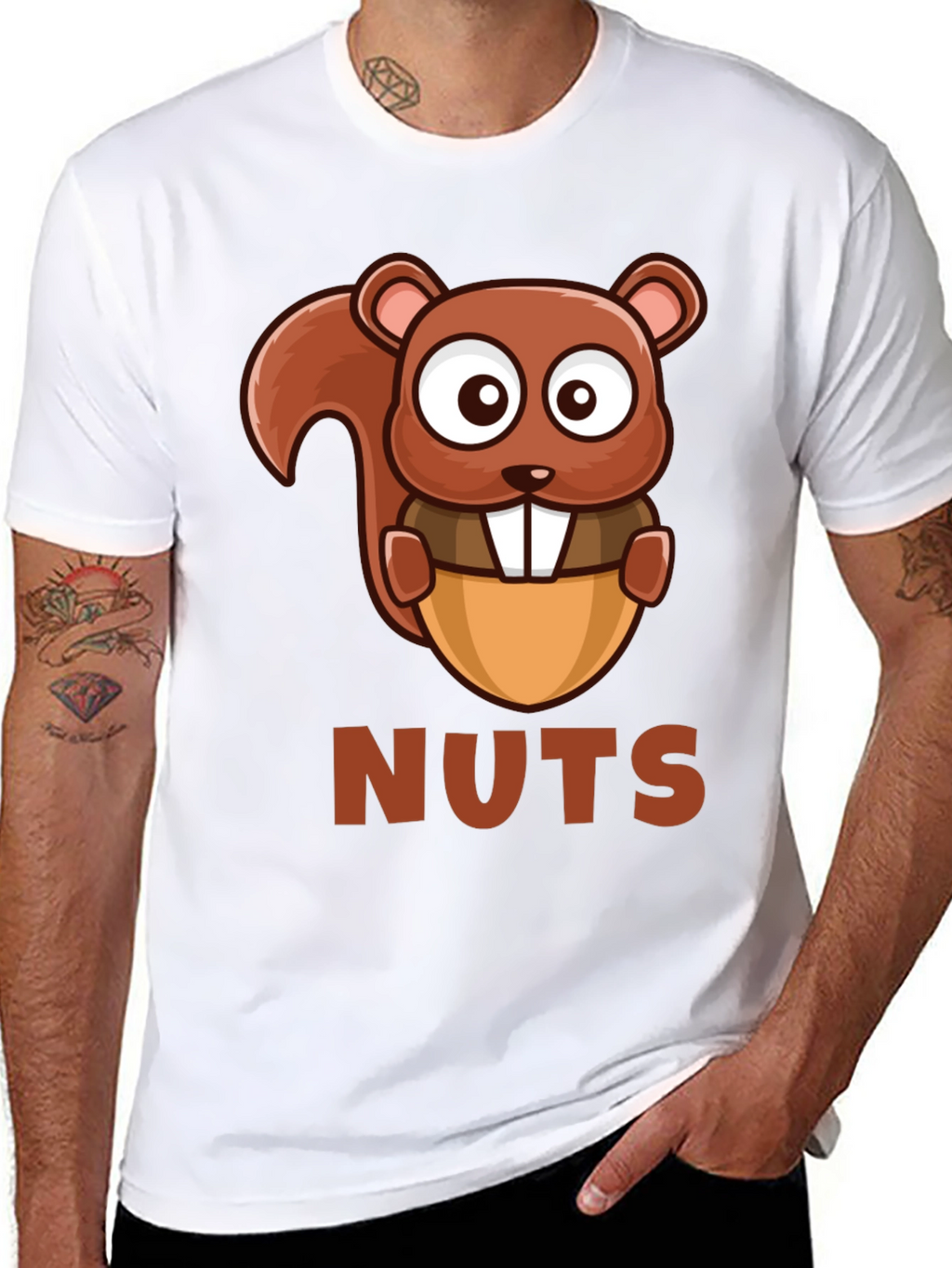 Funny Squirrel NUTS T-Shirt - Cartoon Animal Tee