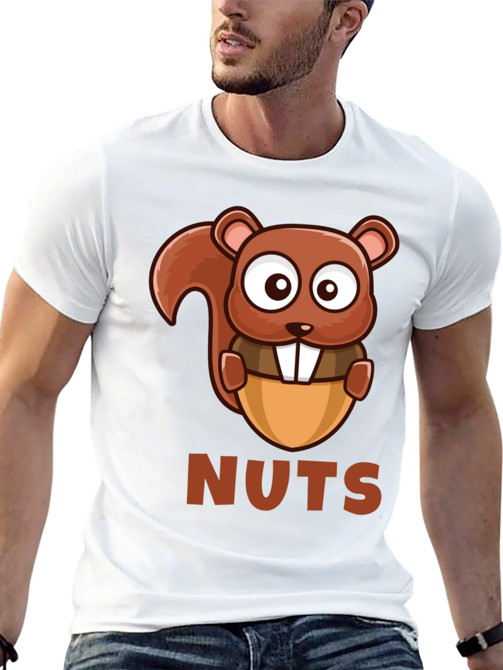 Funny Squirrel NUTS T-Shirt - Cartoon Animal Tee