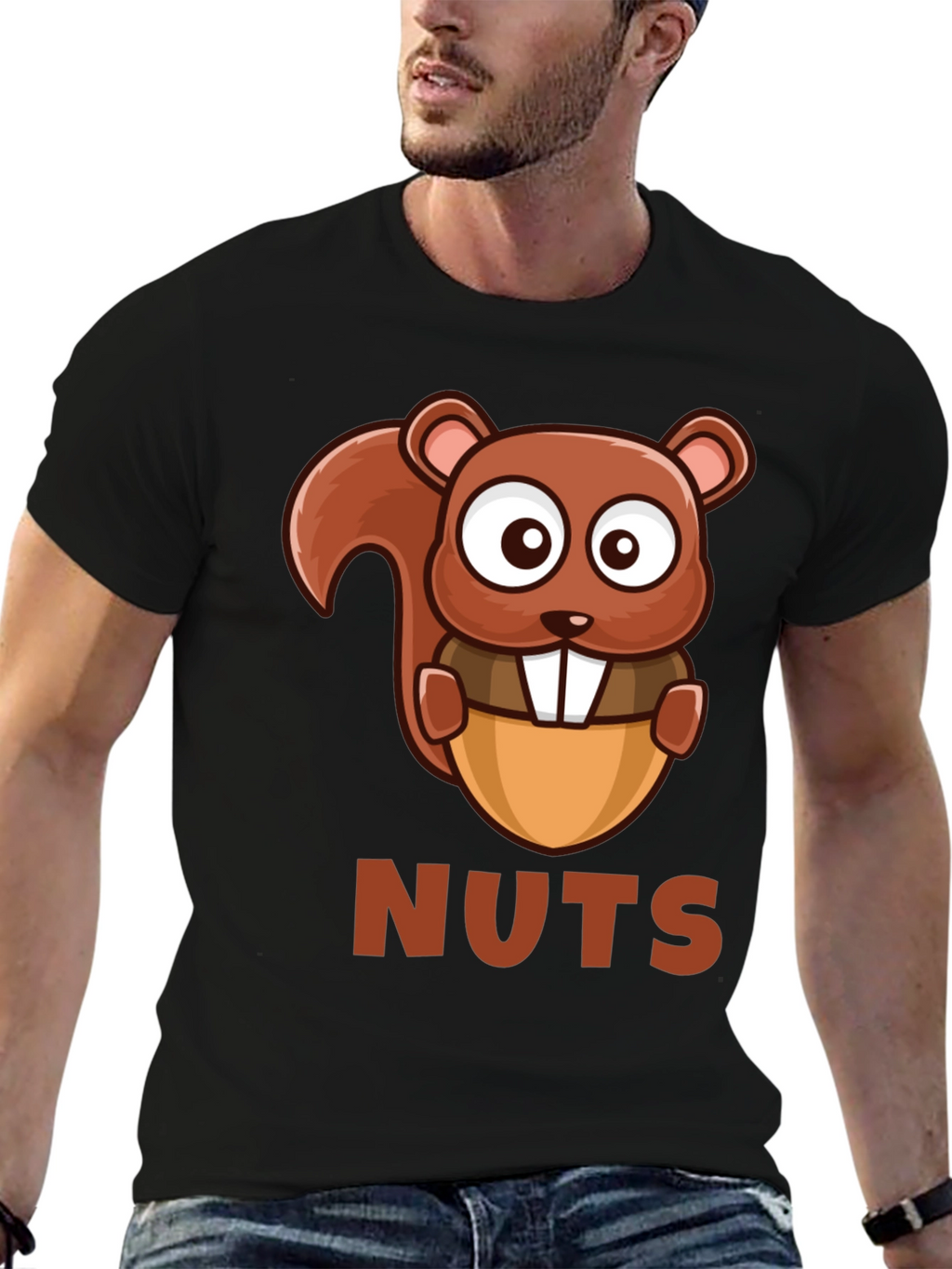 Funny Squirrel NUTS T-Shirt - Cartoon Animal Tee