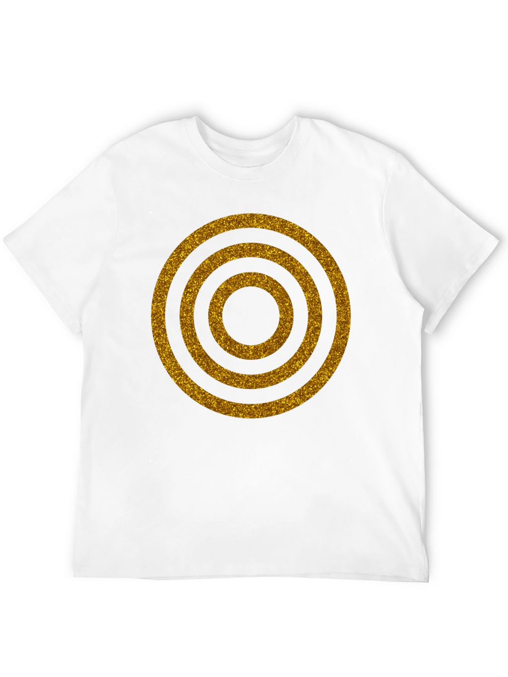 Golden Rings Graphic Black T-Shirt