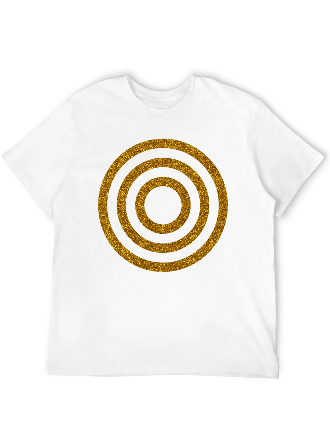 Golden Rings Graphic Black T-Shirt