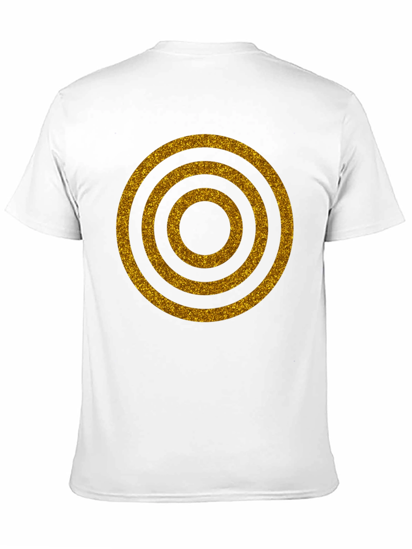 Golden Rings Graphic Black T-Shirt