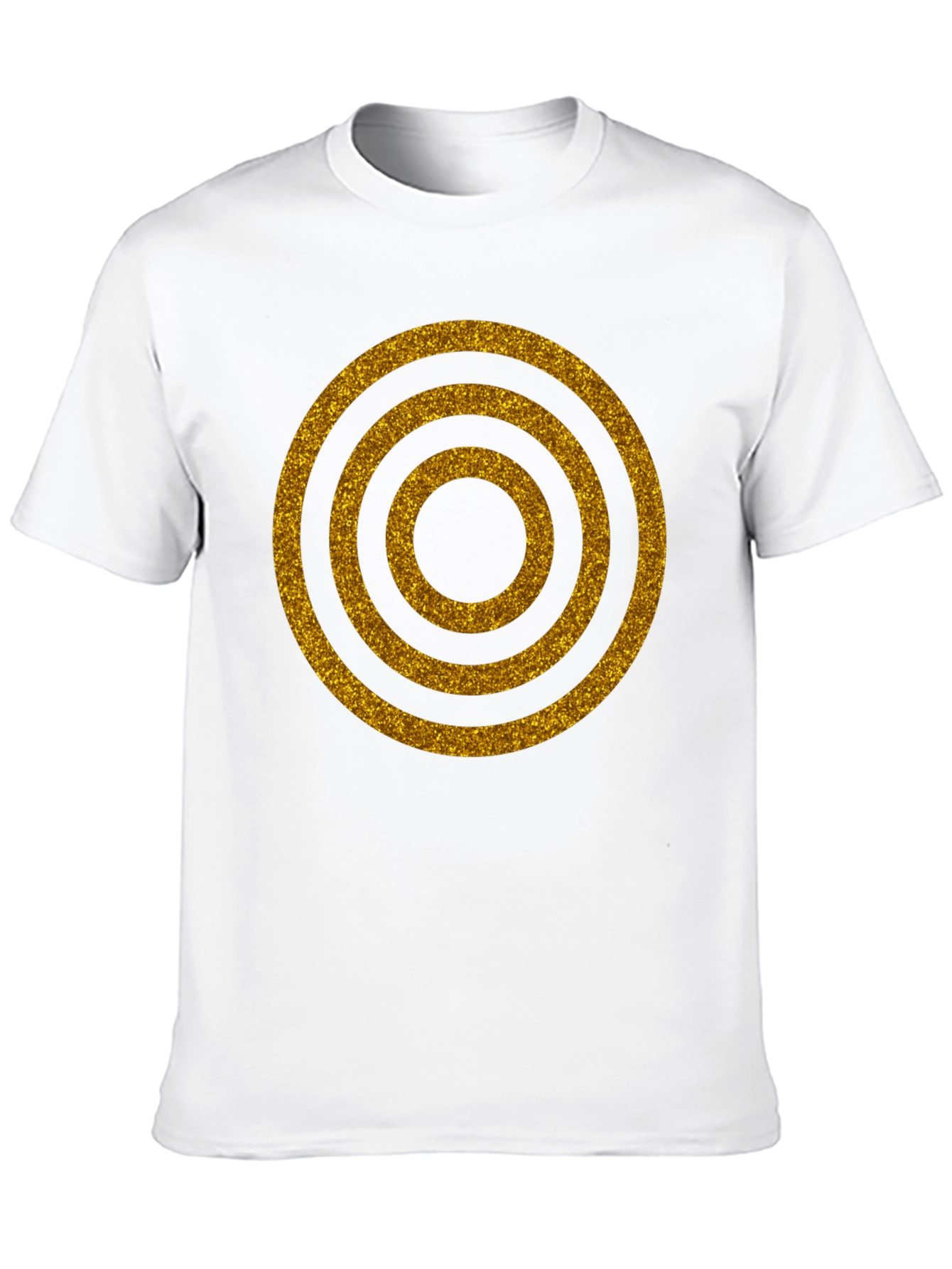 Golden Rings Graphic Black T-Shirt