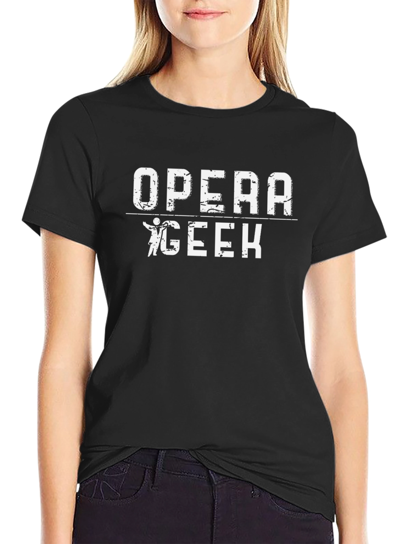 Opera Geek Graphic T-Shirt - Black