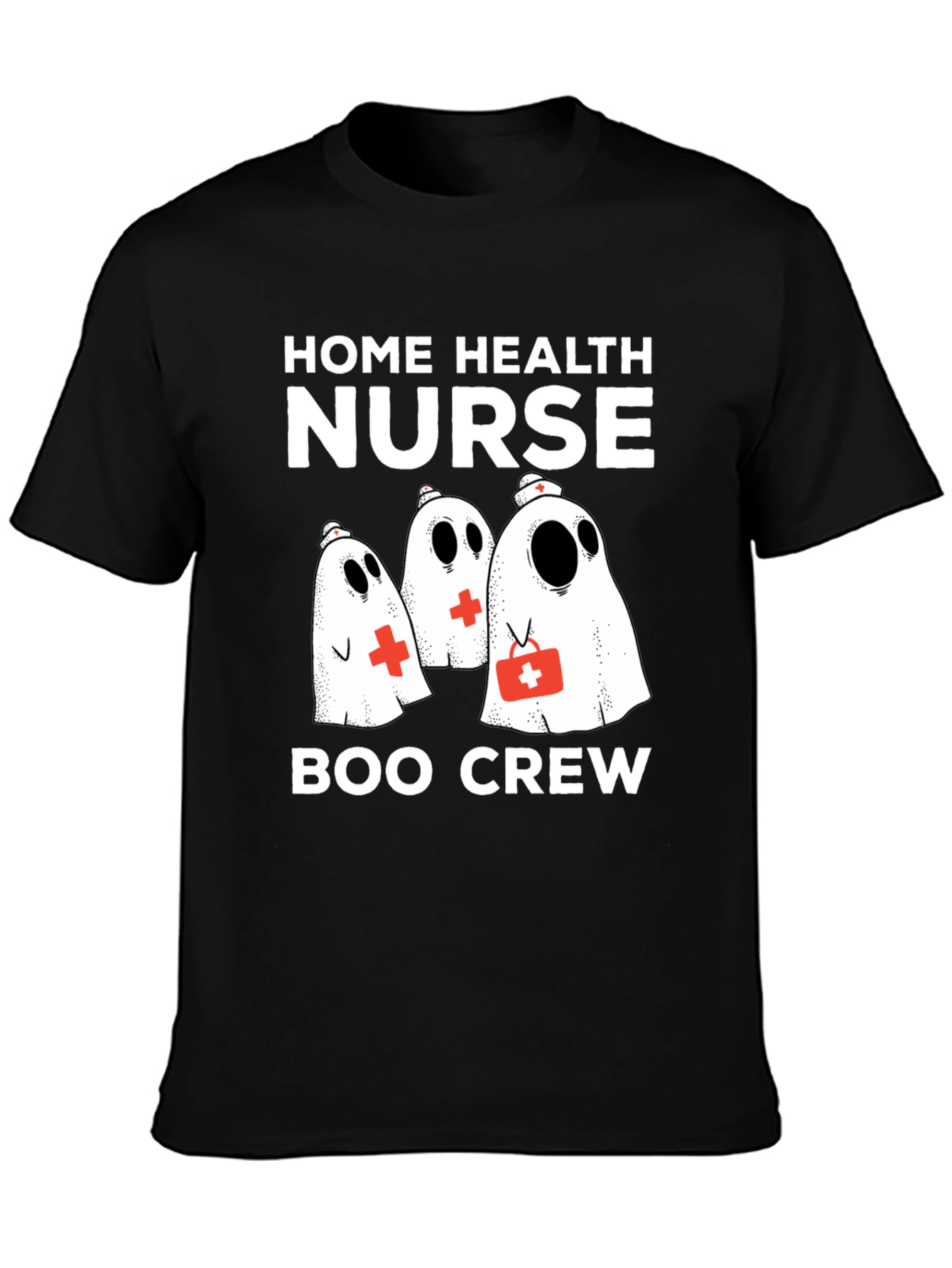 Home Health Nurse Boo Crew T-Shirt