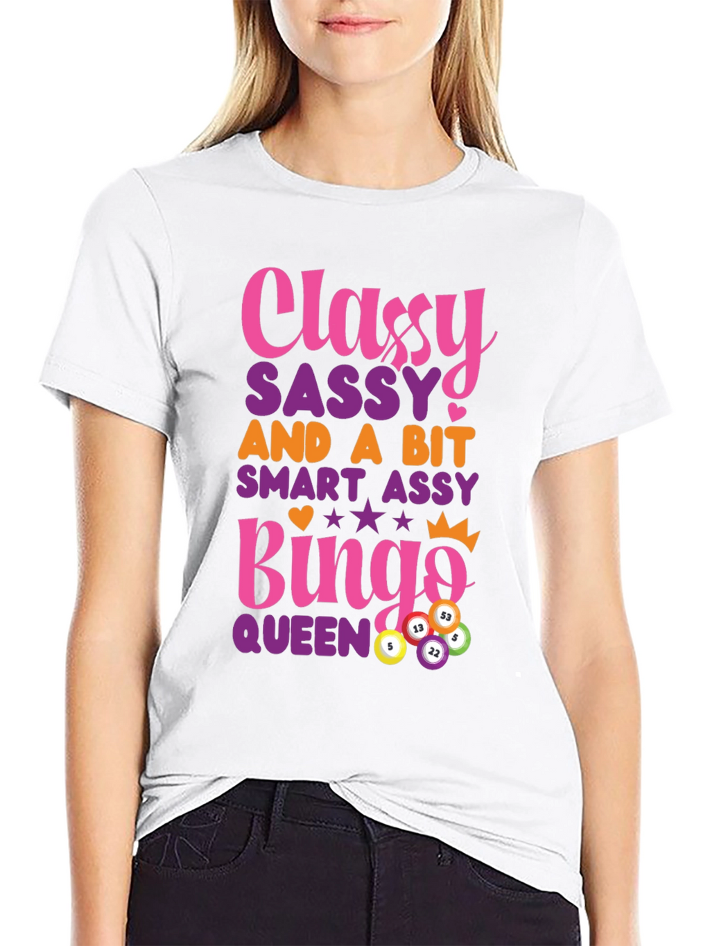 Classy Sassy Bingo Queen Graphic T-Shirt