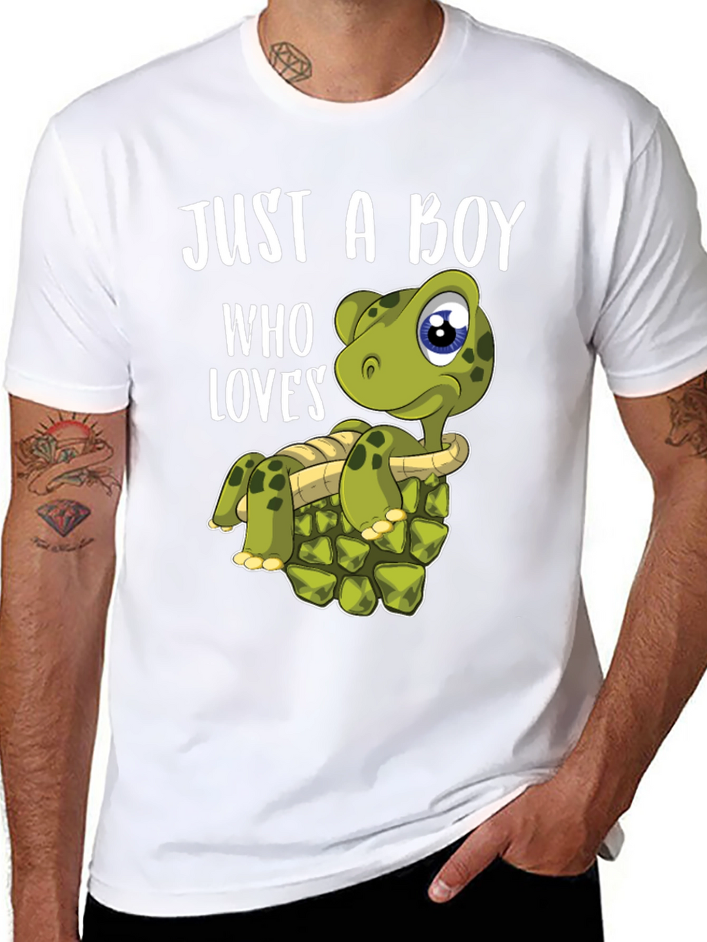 Boy Loves Turtles T-Shirt - Cute Turtle Graphic Tee