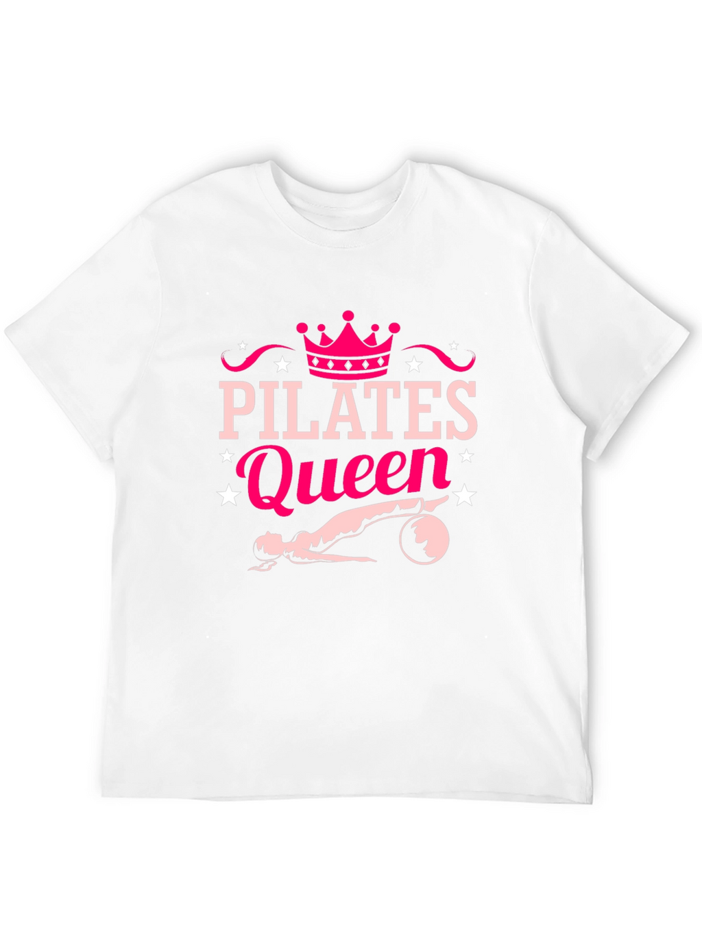 Pilates Queen Black T-Shirt Fitness Workout
