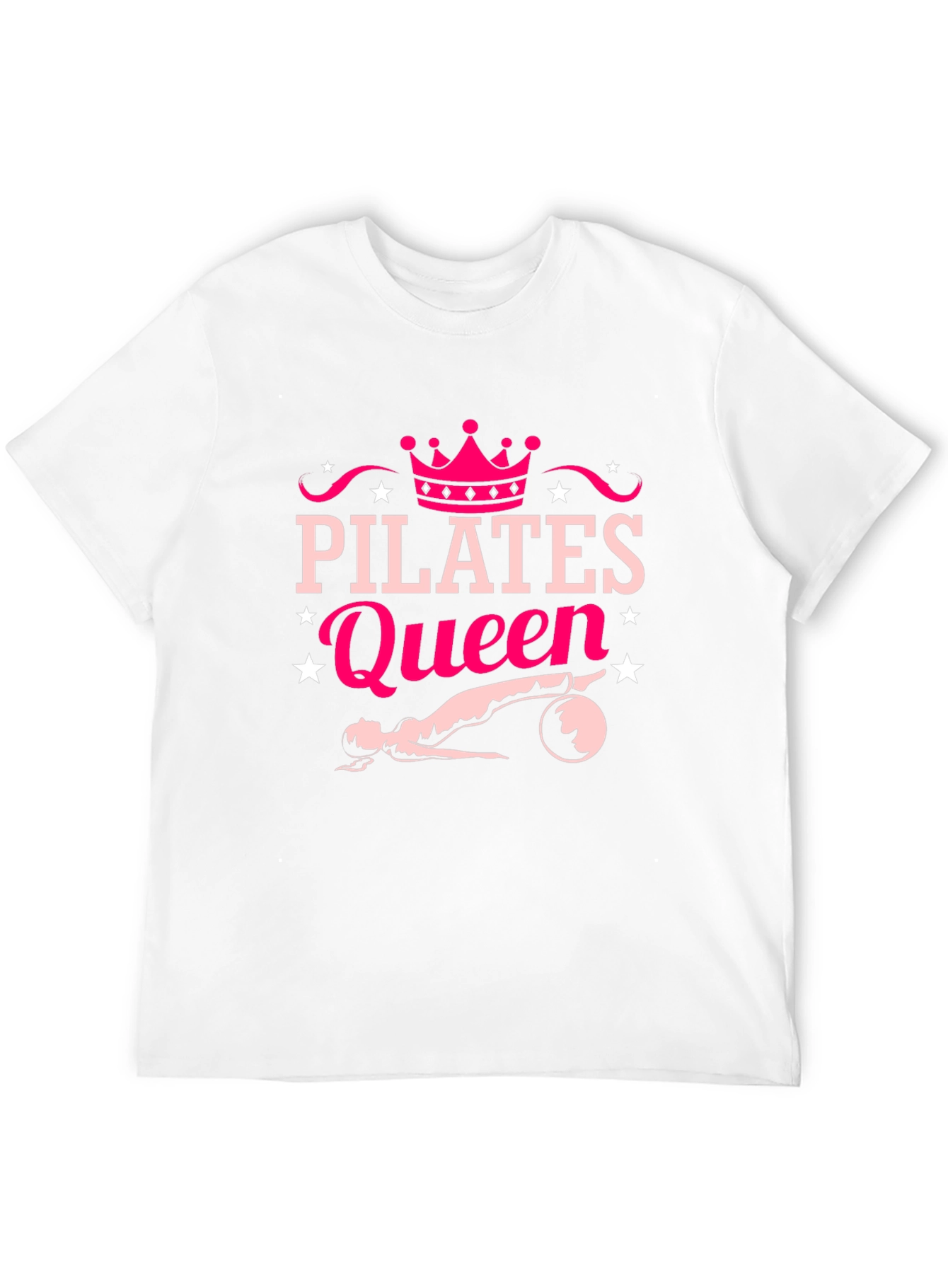 Pilates Queen Black T-Shirt Fitness Workout