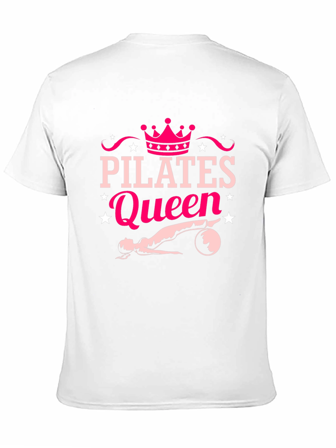 Pilates Queen Black T-Shirt Fitness Workout