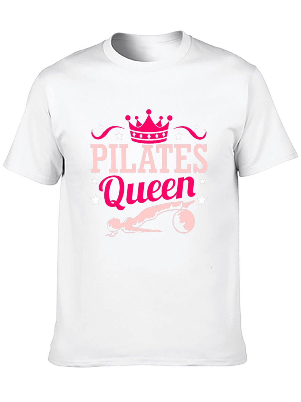 Pilates Queen Black T-Shirt Fitness Workout