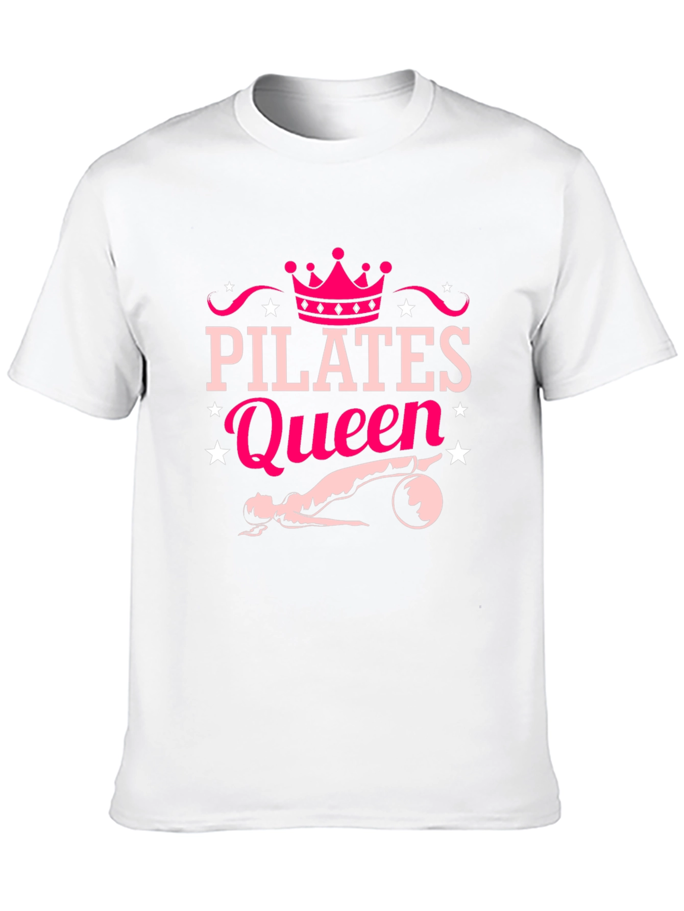 Pilates Queen Black T-Shirt Fitness Workout