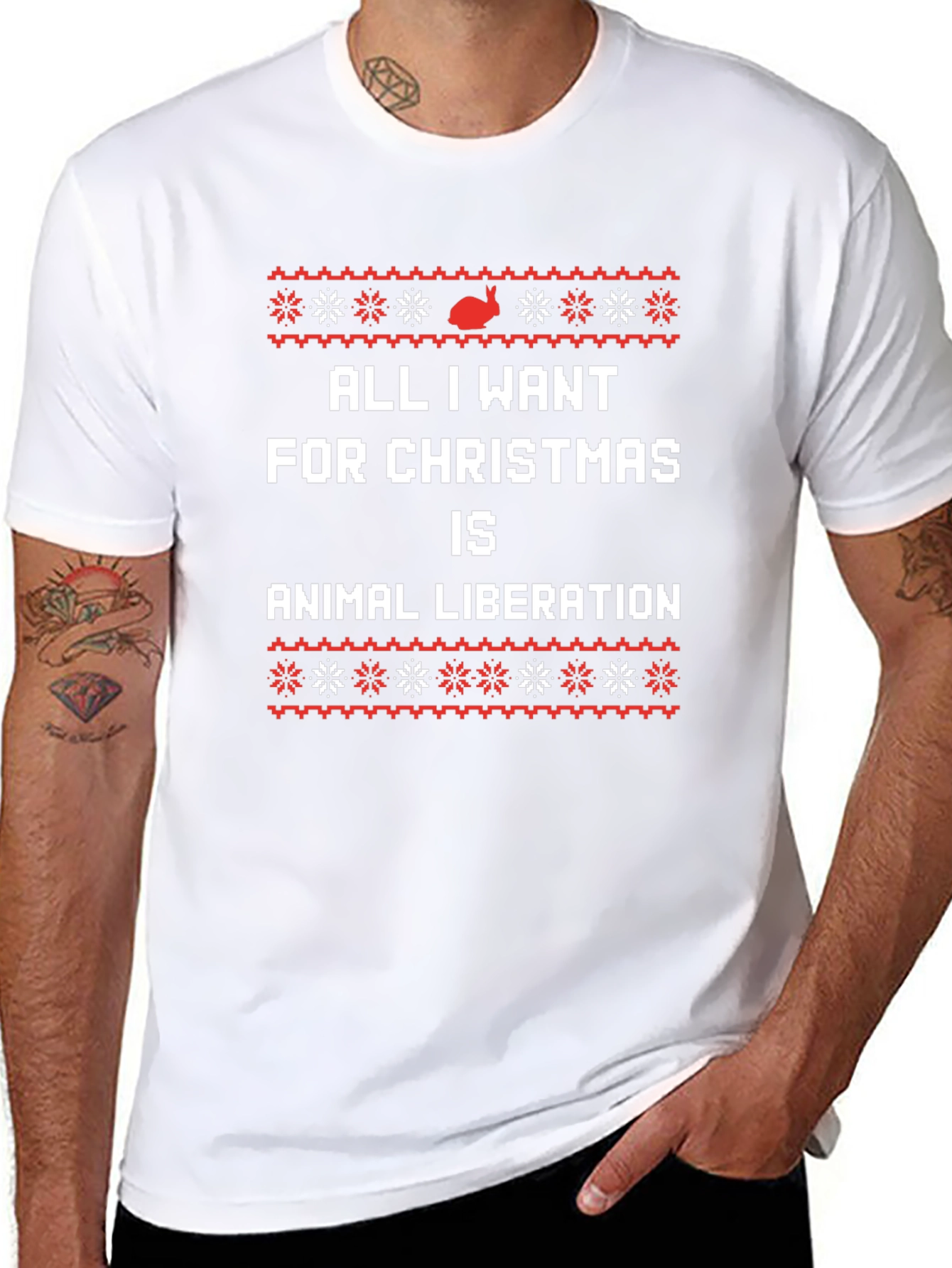 Animal Liberation Christmas T-Shirt