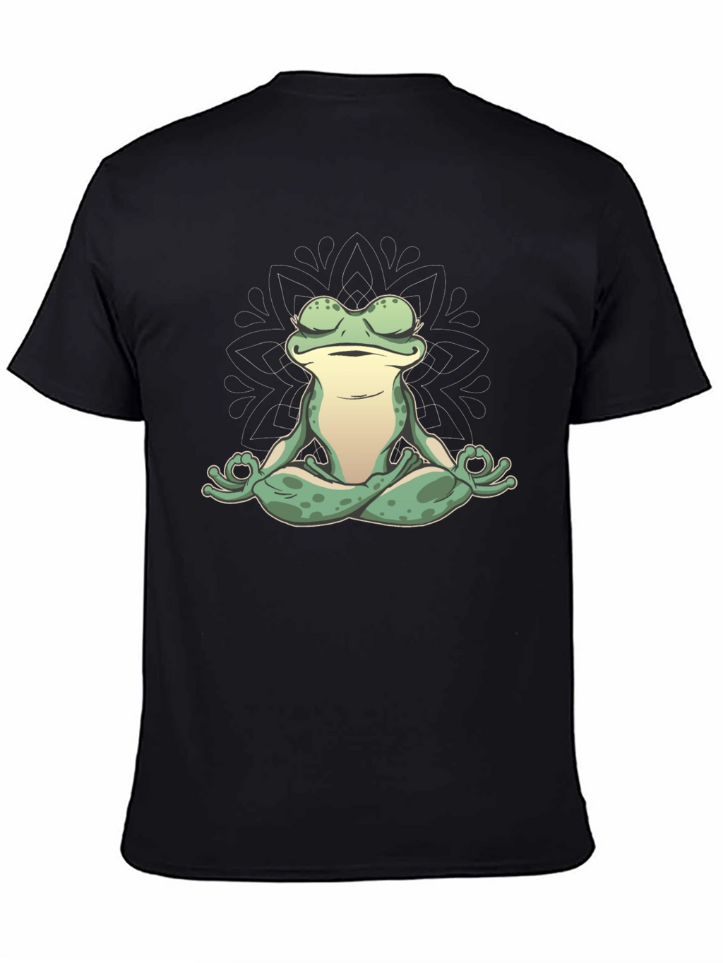 Zen Frog Graphic Tee - Meditating Amphibian