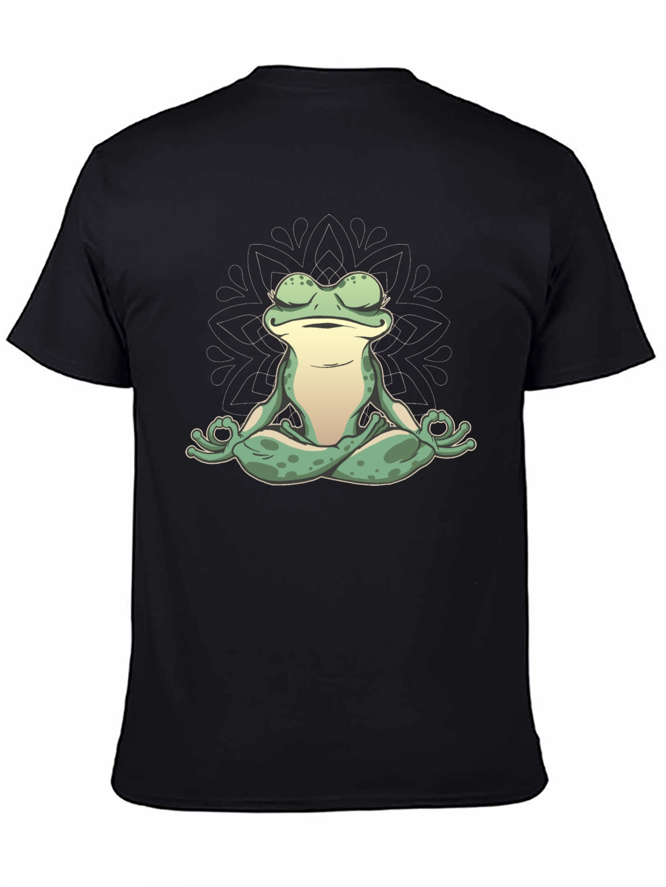 Zen Frog Graphic Tee - Meditating Amphibian