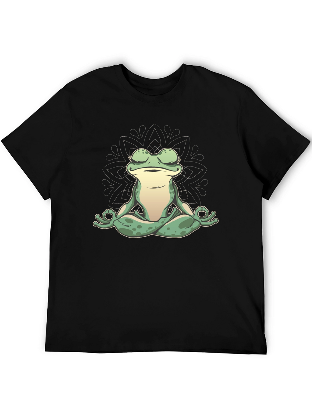 Zen Frog Graphic Tee - Meditating Amphibian