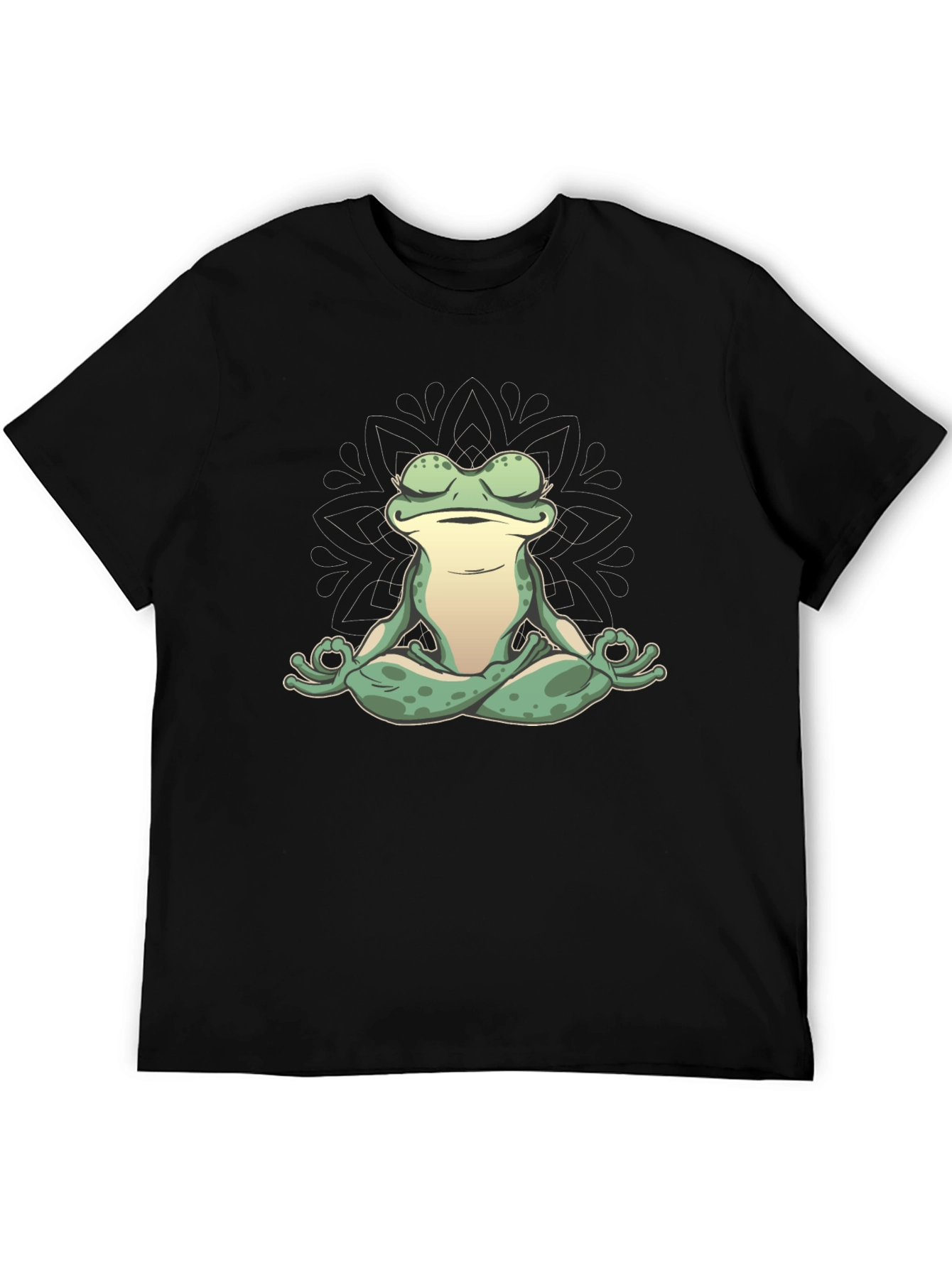Zen Frog Graphic Tee - Meditating Amphibian