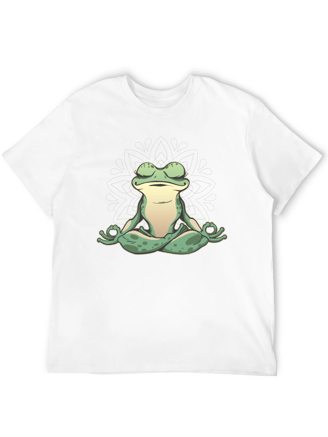 Zen Frog Graphic Tee - Meditating Amphibian
