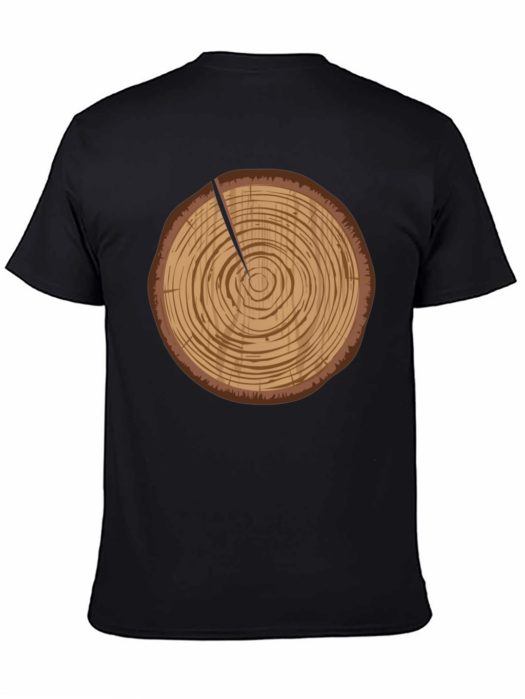Log Slice Graphic Tee - Nature Inspired Design