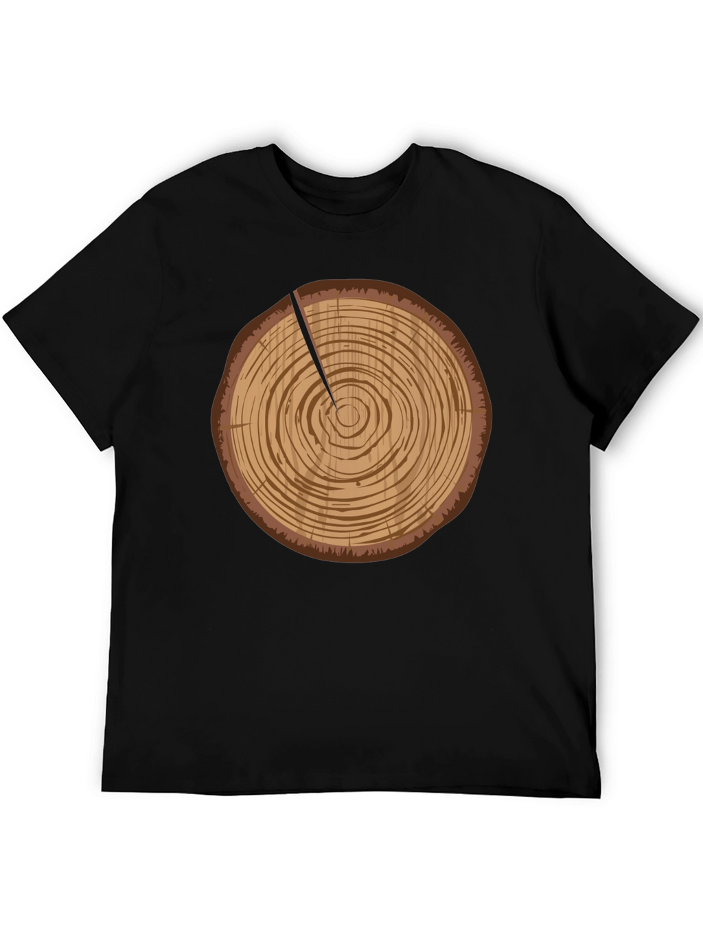 Log Slice Graphic Tee - Nature Inspired Design