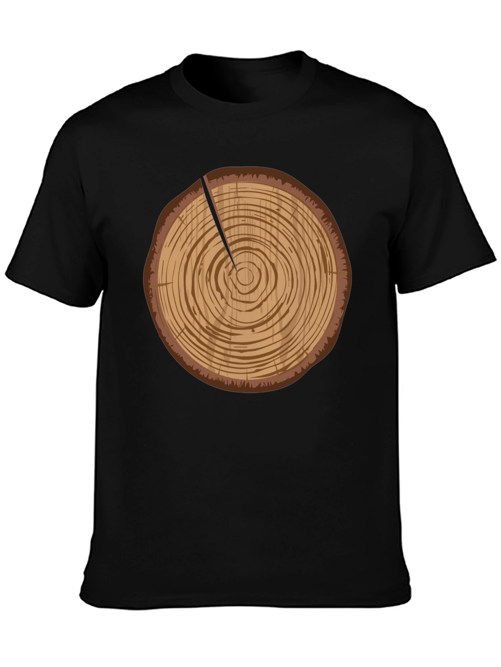 Log Slice Graphic Tee - Nature Inspired Design
