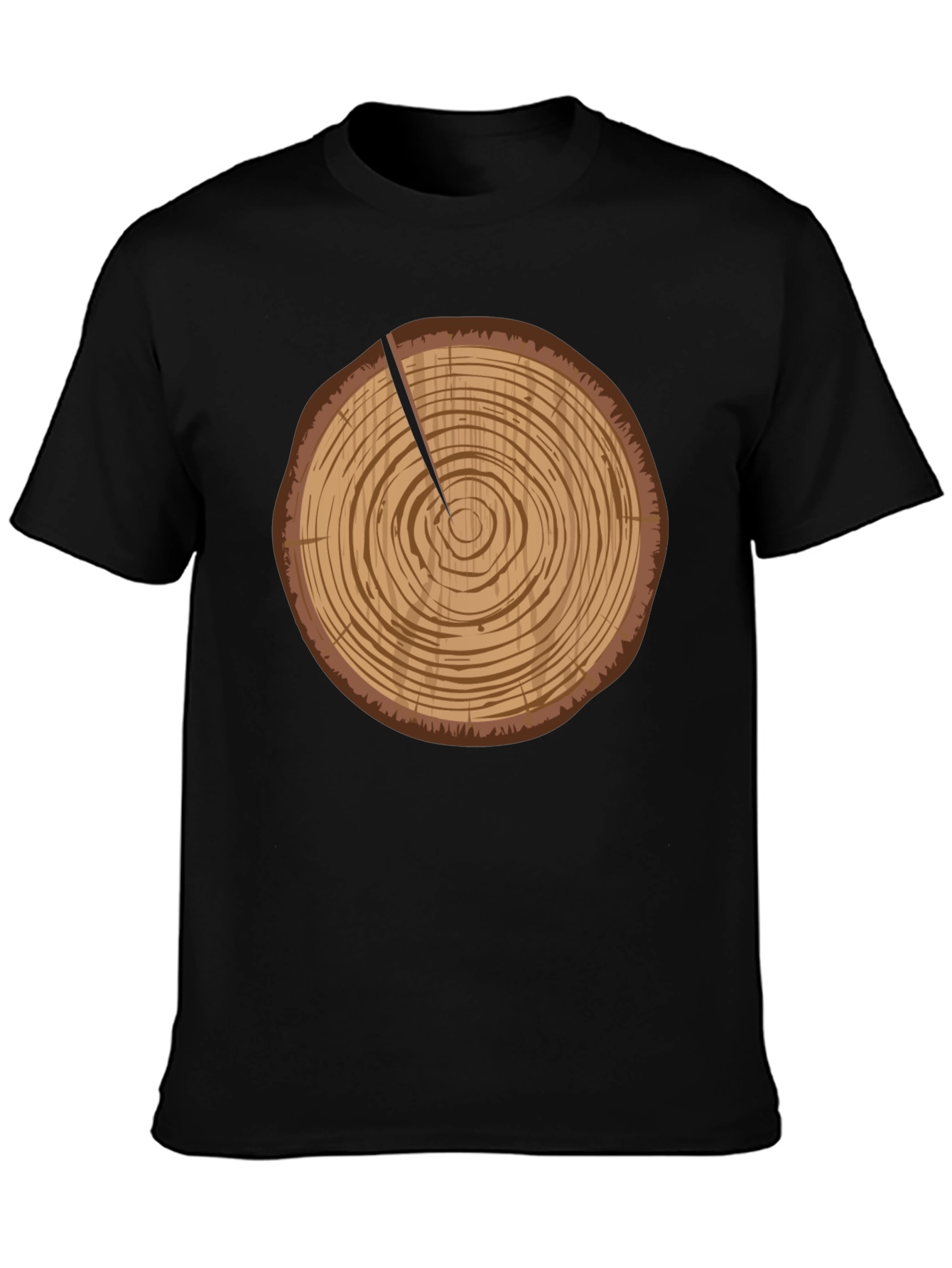 Log Slice Graphic Tee - Nature Inspired Design